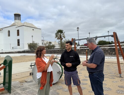 El Ayuntamiento de Teguise inicia las obras de renovación del parque infantil de Guatiza