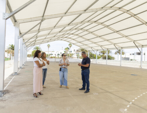 Teguise avanza en la mejora de las infraestructuras educativas con una nueva cubierta en el CEIP Doctor Alfonso Spínola